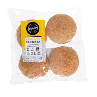 Herzberger Bäckerei Naturland Hamburgerbrötchen, 4er