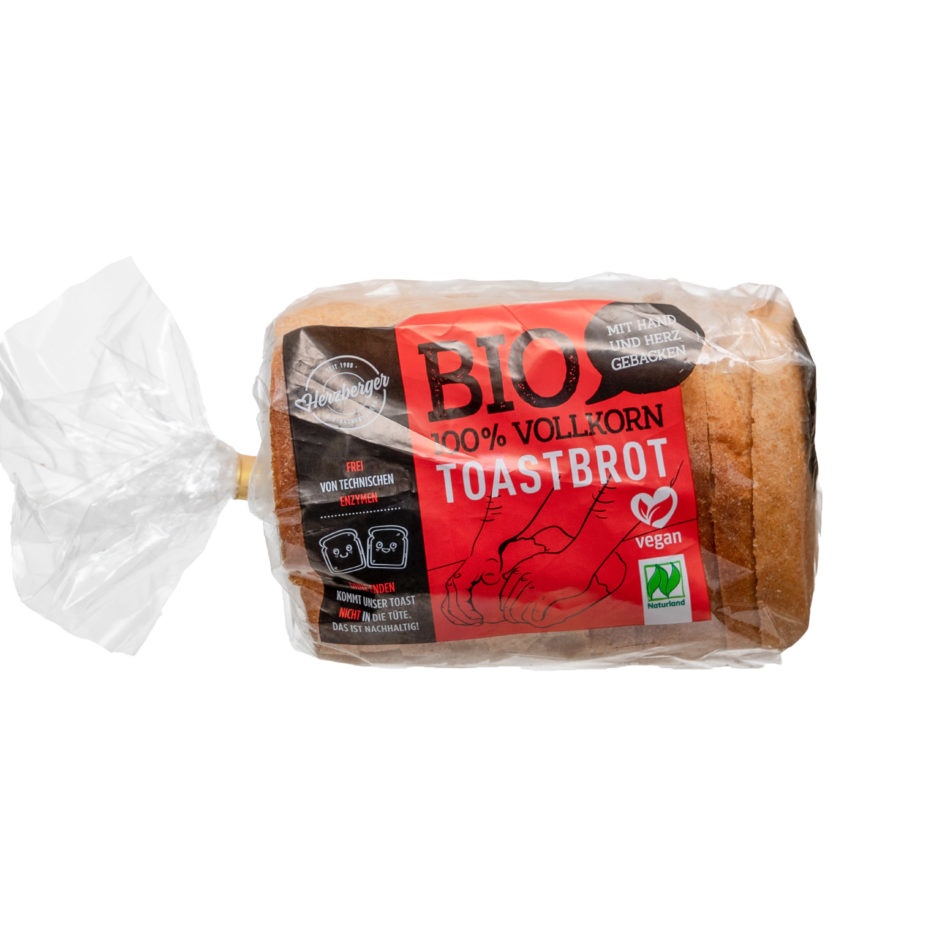 Weizenvollkorntoast 300g, Bio – Herzberger Bäckerei