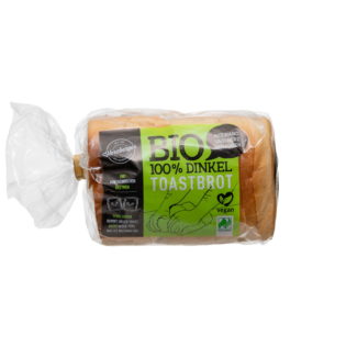 Herzberger Bäckerei Naturland Dinkeltoastbrot, 250 g
