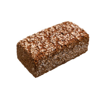 Vollkornbrot mit Roggenflocken Roggenvollkornbrot aus 100 % Roggenvollkornmehl, Wasser und Salz - ohne Hefe